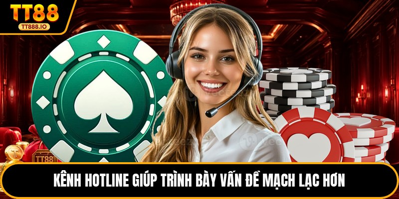 Kênh hotline giúp trình bày vấn đề mạch lạc hơn